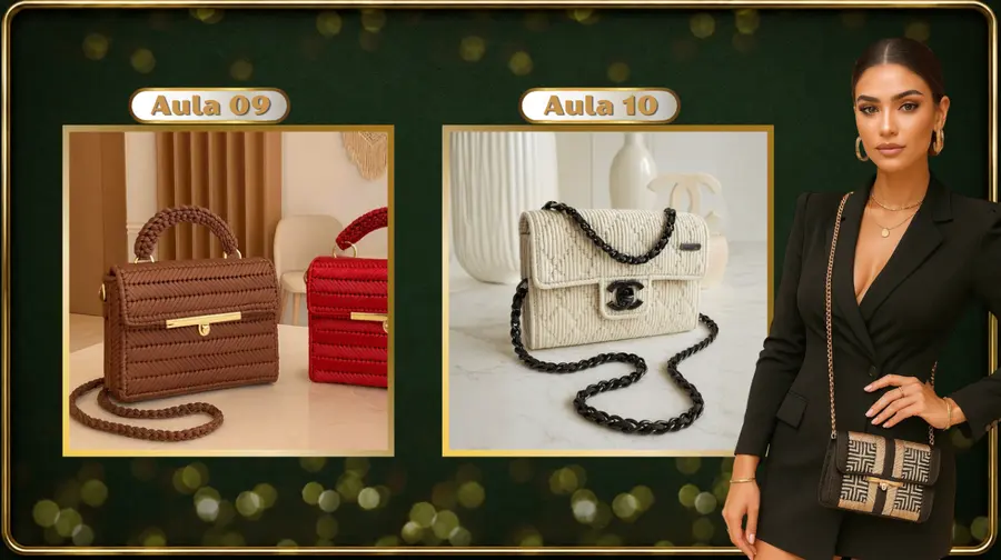 Modelos de bolsas em tela do curso 5